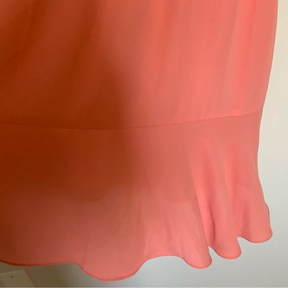 NANETTE LAPORE Women’s Light Flamingo Chiffon Smocked Waist Dress Size 6 - Picture 10 of 12